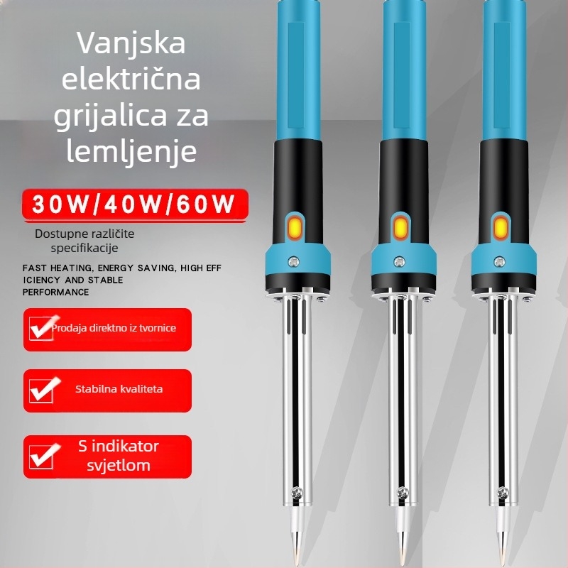 Lemilica s gumiranom ručkom, 220V, električno grijanje, tip vanjskog grijanja
