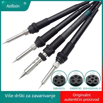 Anlixin 936A T12 držač za lemljenje, 907 držač, 937A visokofrekvencijska stanica za lemljenje, 5-pinski pribor
