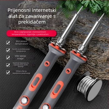 Električni lemilo JF616 s unutarnjim grijanjem, keramički element grijanja, 240V, 60–150W (za lemljenje i održavanje)