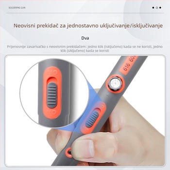 Električni lemilo JF616 s unutarnjim grijanjem, keramički element grijanja, 240V, 60–150W (za lemljenje i održavanje)