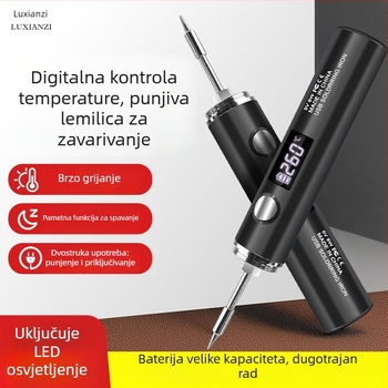 Deer Fairy digitalni zaslon, podesiva temperatura, bežično punjenje, prijenosno električno lemilo, za kućnu upotrebu, pogodno za manje popravke