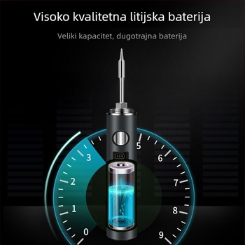 Deer Fairy digitalni zaslon, podesiva temperatura, bežično punjenje, prijenosno električno lemilo, za kućnu upotrebu, pogodno za manje popravke