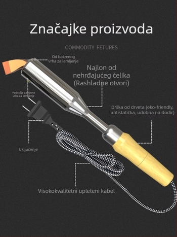 Set za lemljenje s drvenom drškom, visokog kapaciteta, konstantnom temperaturom, industrijske klase alat za elektroničke popravke