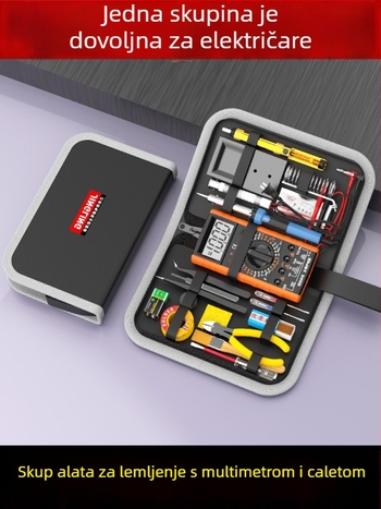 Profesionalni set za elektroničke popravke: multimetar i lemilica u kutiji alata s konstantnom temperaturom, za kućnu i studentsku upotrebu