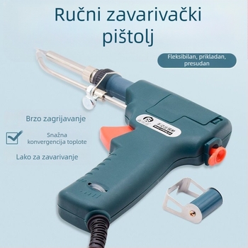 Ručna električna lemilica s unutarnjim grijanjem i automatskim dovodom lemnog materijala — komplet za popravke