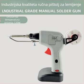 Automatski pištolj za lemljenje 120W s dovodom žice, unutarnje grijanje, prijenosni alat za popravke elektronike