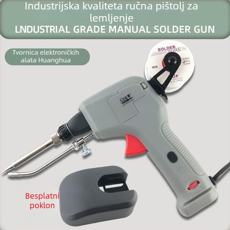 Automatski pištolj za lemljenje 120W s dovodom žice, unutarnje grijanje, prijenosni alat za popravke elektronike