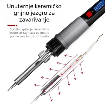 Set za lemljenje 60W s podesivom temperaturom i konstantnom temperaturom za kućne popravke