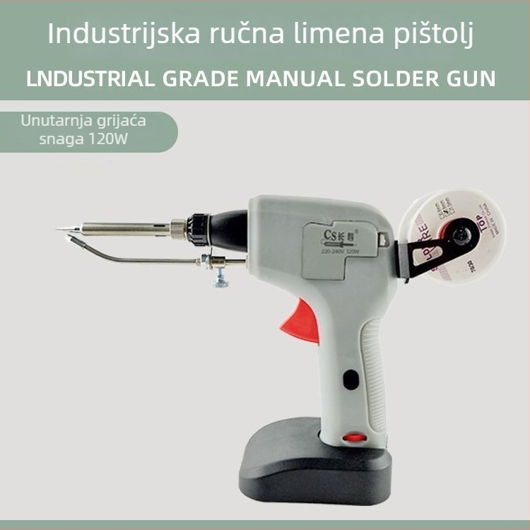 Novi automatski lemilica od 120W s napajanjem cinkom za elektroničke popravke, prijenosni visokoučni alat za lemjenje