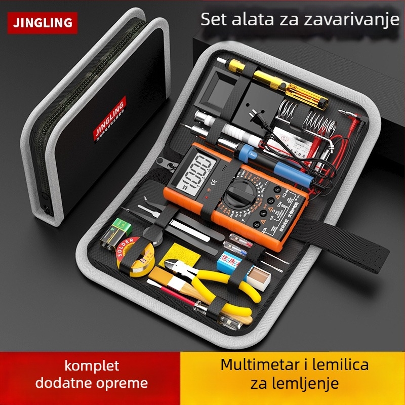 Profesionalni set: multimetar i lemilica sa kutijom alata, kontrola stalne temperature, za kućnu i studentsku upotrebu — Ye xuan