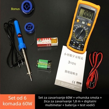 Set za lemljenje s digitalnim zaslonom i multimetrom, kućni alat, marka Unique