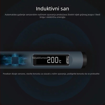 Pametna stanica za lemljenje T80/T80P, 100W, prenosna, konstantna temperatura, vrhovi C245/C210