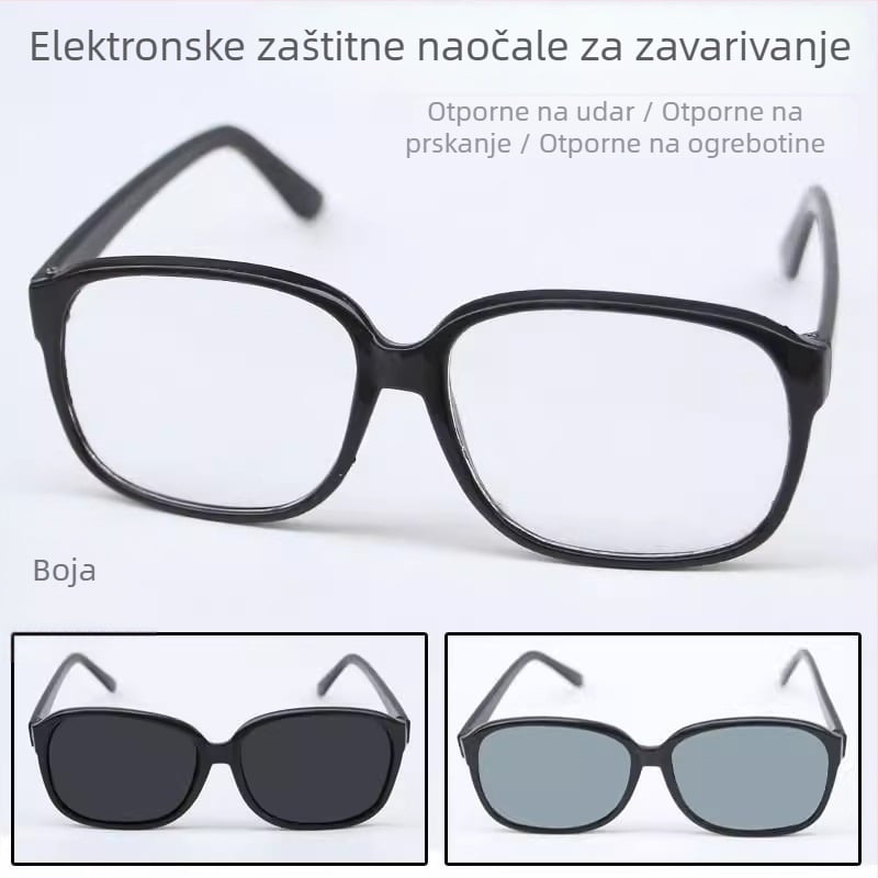 868 zaštitne naočale za zavarivanje, staklena leća, bez prilagodbe okvira, otporne na udarce