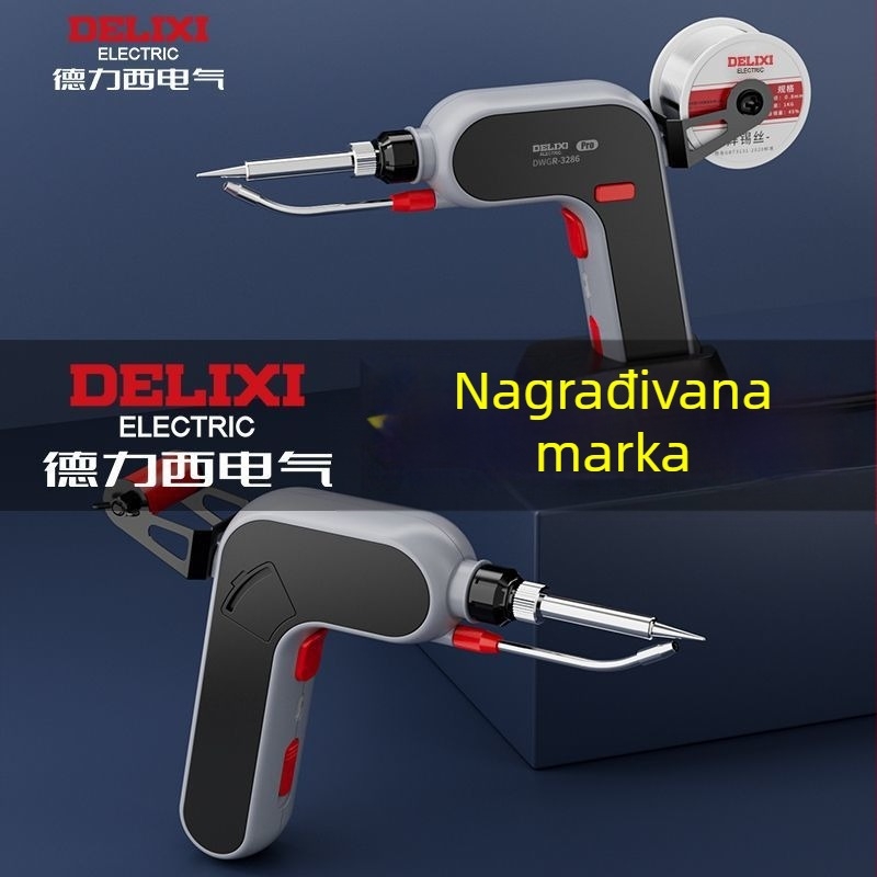 Automatski lemni pištolj – snažan, za kućnu upotrebu, kompaktni alat (unutarnje grijanje; Značka Unique)