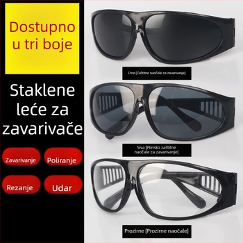 Zavarivačke naočale – staklene leće, debljina 1.0 mm; zaštita od odbljeska pri zavarivanju, odbljesak argonskog luka i dodatna zaštita pri zavarivanju.