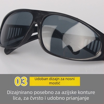 Zavarivačke naočale – staklene leće, debljina 1.0 mm; zaštita od odbljeska pri zavarivanju, odbljesak argonskog luka i dodatna zaštita pri zavarivanju.