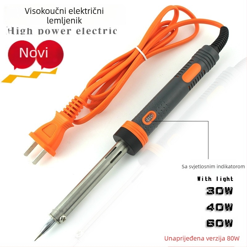COTTDEN električno lemilo, 30W/40W/60W, bez olova, plastična drška, 220V, za kućnu upotrebu