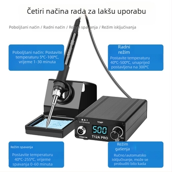 T12 stanica za lemljenje s digitalnim zaslonom, velika snaga, podesiva temperatura, za popravak mobitela