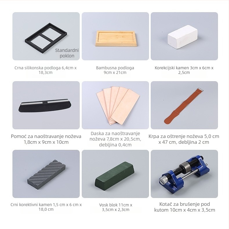 Huaxu Dvostrani brusni kamen od korunda za kuhinjske nože