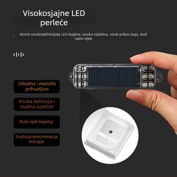 Solarna LED stražnja svjetla, vodootporna, 4500K, vijek trajanja 50.000 sati