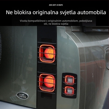 Zaštitna rešetka stražnjih svjetala Defender 110 s širokim i pokaznim svjetlima (2020-2025) – Marka: Deyan; Bez prilagođavanja; Bez privatne marke