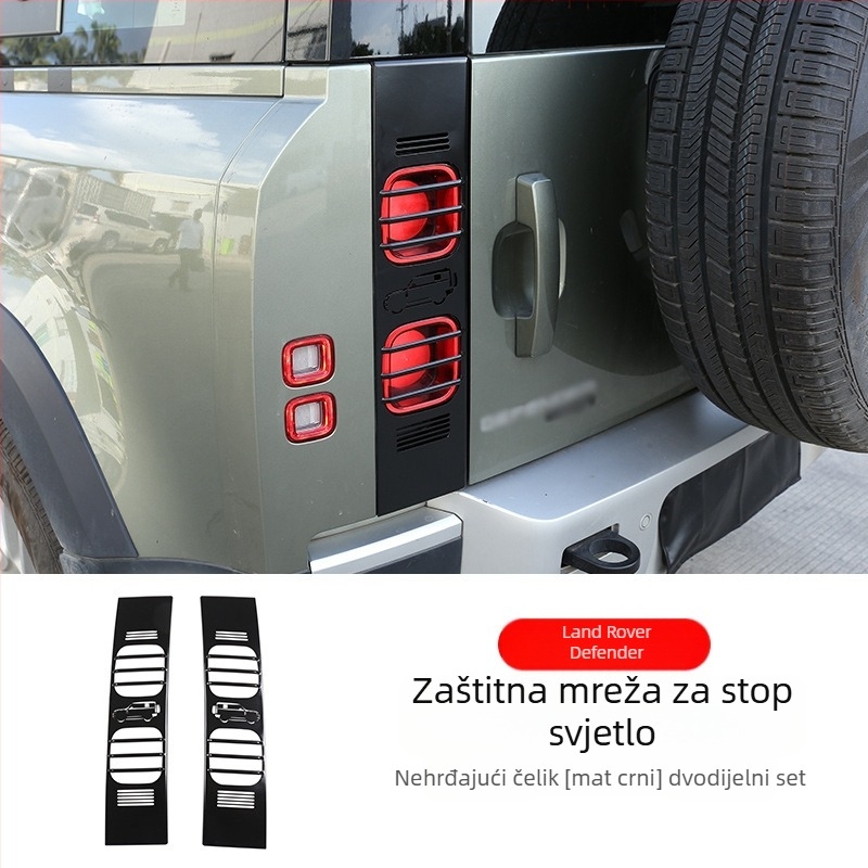 Zaštitna rešetka stražnjih svjetala Defender 110 s širokim i pokaznim svjetlima (2020-2025) – Marka: Deyan; Bez prilagođavanja; Bez privatne marke
