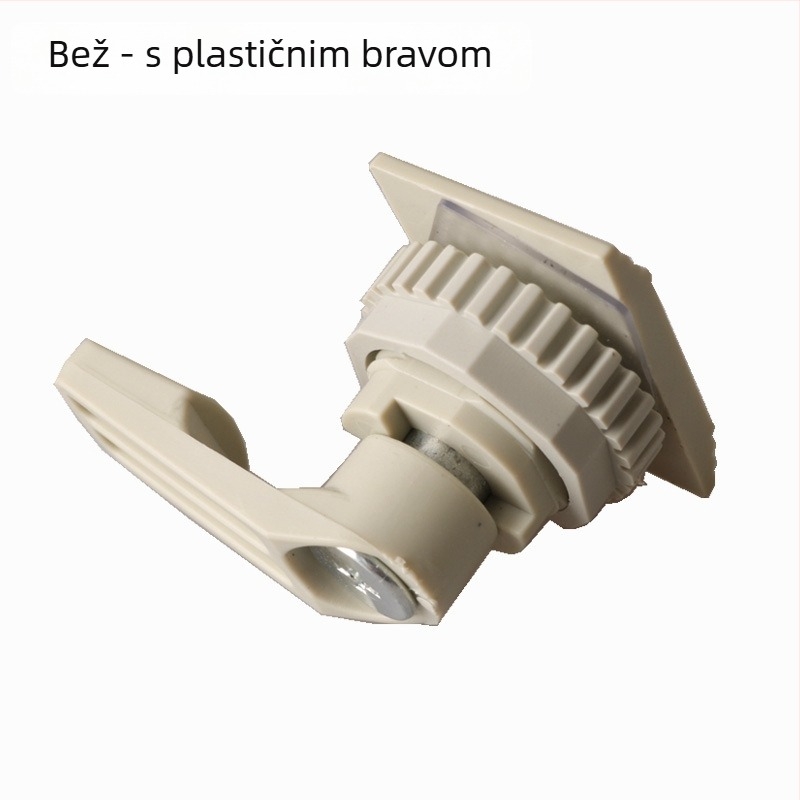 Cilindrična brava za ormariće, model New Foundation lock, plastični materijal, pogodna za ormariće i razvodne ormariće, moguće prilagođavanje