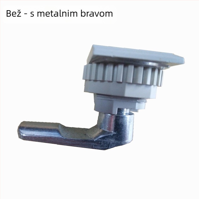 Cilindrična brava za ormariće, model New Foundation lock, plastični materijal, pogodna za ormariće i razvodne ormariće, moguće prilagođavanje