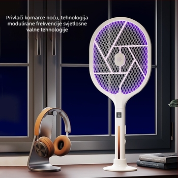 Električna mreža za komarce sa lampom – 2-u-1, 2500 V, mogućnost prilagođavanja