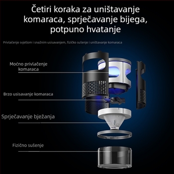 Lampa za ubijanje komaraca sa ljepilom, kućna upotreba, doseg do 10 m², ABS mreža, ručni električni ubijač komaraca, bez ugrađene baterije