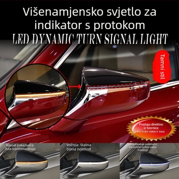 Dinamički plavi LED pokazivači smjera za vanjske retrovizore i dnevna svjetla Lexus ES/LS/UX/LC