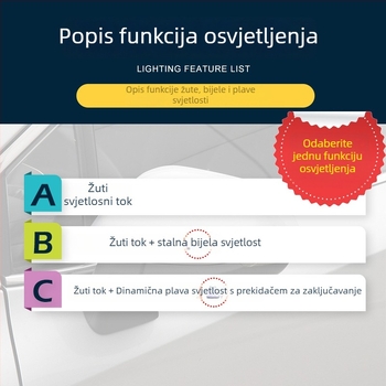 Dinamički plavi LED pokazivači smjera za vanjske retrovizore i dnevna svjetla Lexus ES/LS/UX/LC