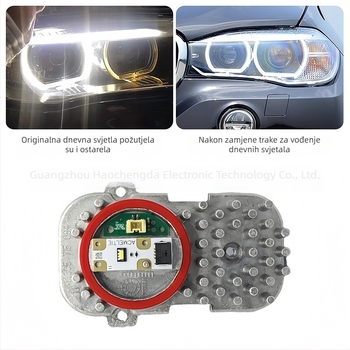 63117263051 BMW F25 X3 X5 X6 limun žuto Angel Eye bijela dnevna svjetla