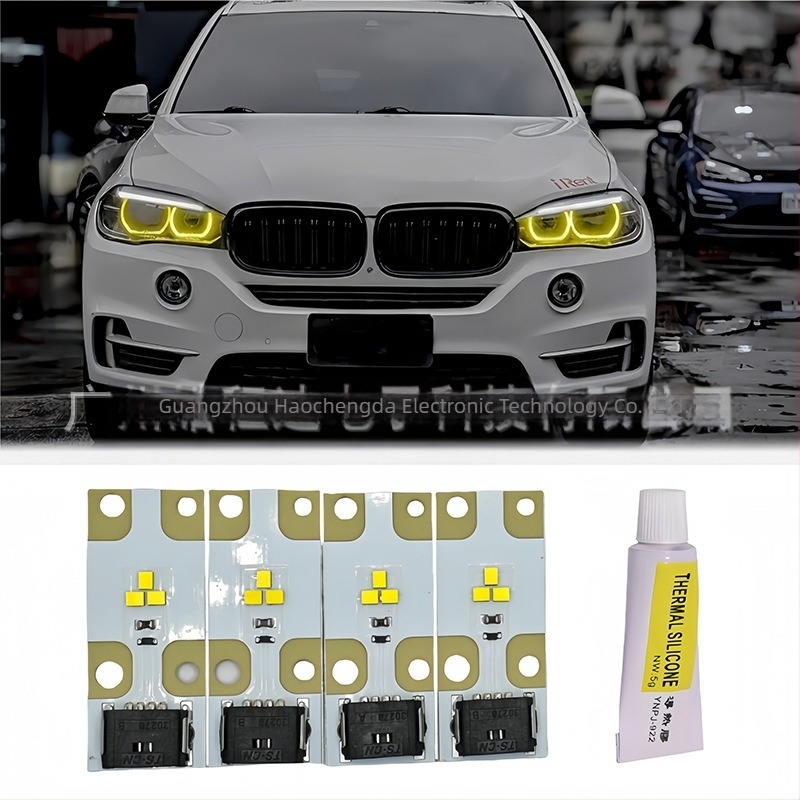 63117263051 BMW F25 X3 X5 X6 limun žuto Angel Eye bijela dnevna svjetla