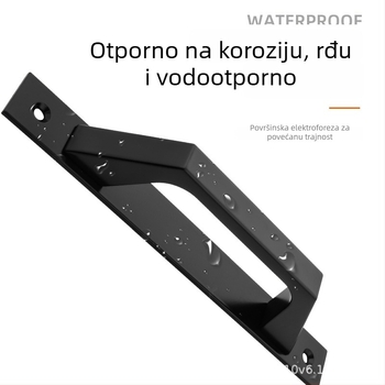 Ručka za klizna vrata od aluminijske legure, površinski montirana, za drvena vrata, prozore i staklena vrata, moderni minimalistički stil