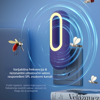 Ultrazvučna lampa protiv komaraca, LED, model YD2035, 220V, 80K, 1W