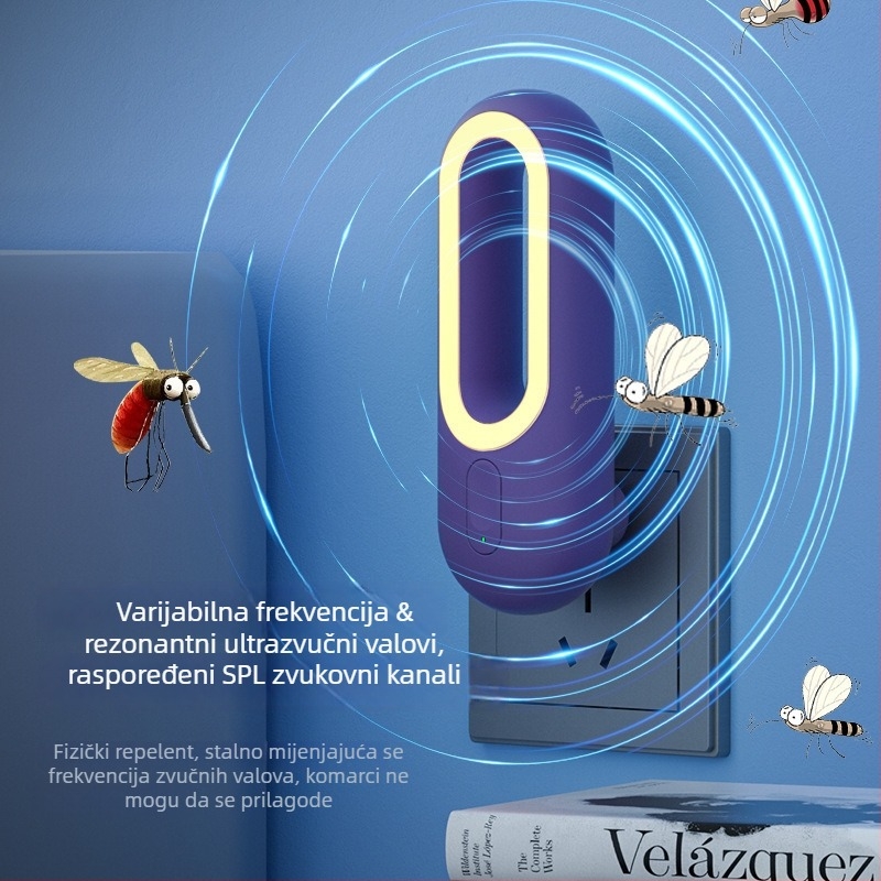 Ultrazvučna lampa protiv komaraca, LED, model YD2035, 220V, 80K, 1W