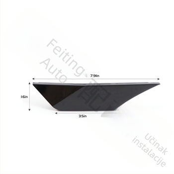 LED dnevni svjetlosni set za Honda Civic 10. generacije (2016–2021) sedan/coupe/hatchback — kućište ABS, 24V, 5W LED izvor svjetla, bočne/za blatnik