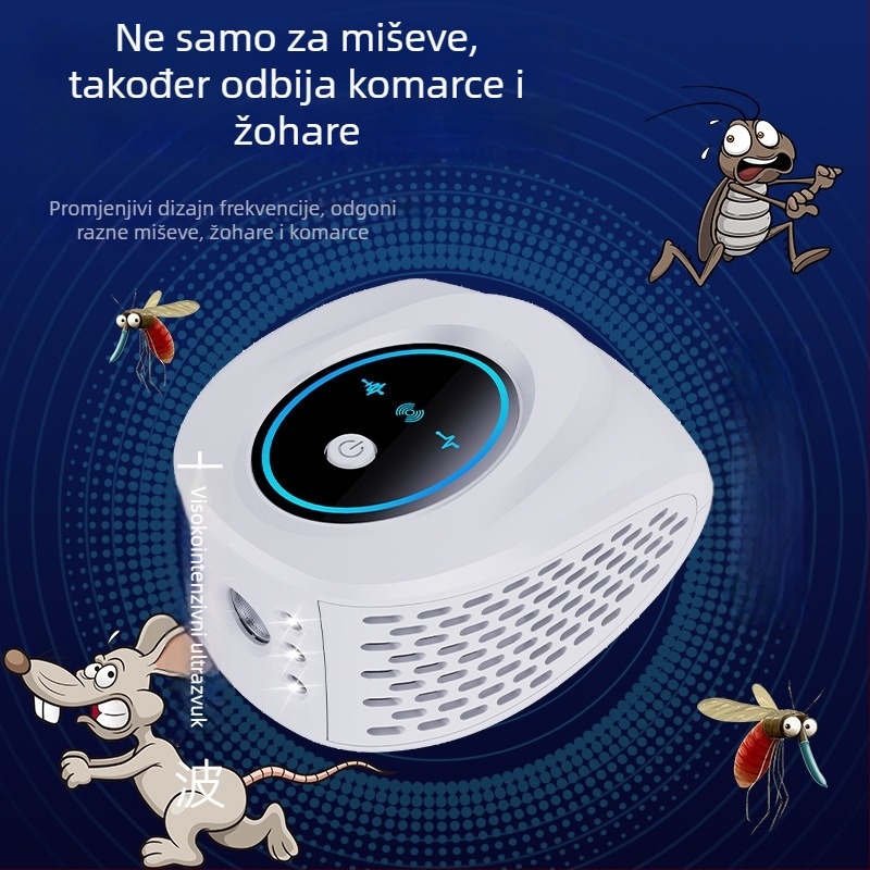 Ultrazvučni repelent štetnika za insekte i miševe | Model D218, 220V, 25–65 kHz, ≤3W, ABS kućište