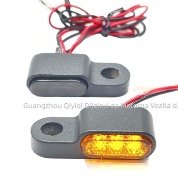 Retro LED pokazivač za upravljač za 12V motocikle i električna vozila, model QYQ-3009, LED 0.18W, tijelo od aluminijske legure