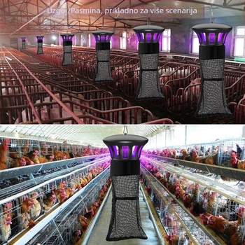 Fotokatalizatorna lampa za komarce - ML-138, vanjska upotreba, pokriće 51–100 m², upravljanje svjetlosnim valovima, marka Mesilon/Meixin Dragon, lansirano 2020
