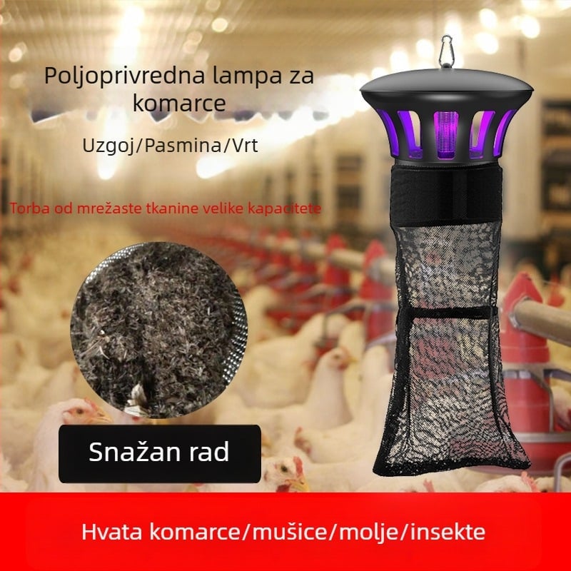 Fotokatalizatorna lampa za komarce - ML-138, vanjska upotreba, pokriće 51–100 m², upravljanje svjetlosnim valovima, marka Mesilon/Meixin Dragon, lansirano 2020