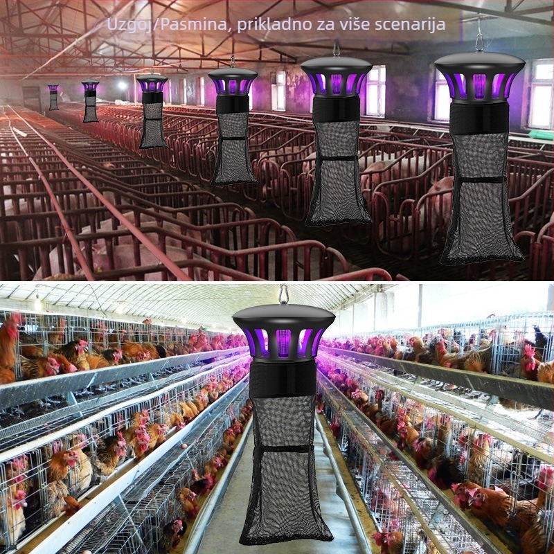 Fotokatalizatorna lampa za komarce - ML-138, vanjska upotreba, pokriće 51–100 m², upravljanje svjetlosnim valovima, marka Mesilon/Meixin Dragon, lansirano 2020