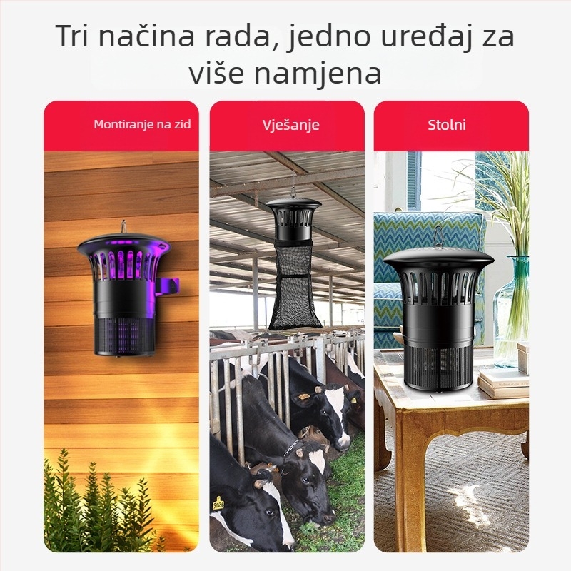Fotokatalizatorna lampa za komarce - ML-138, vanjska upotreba, pokriće 51–100 m², upravljanje svjetlosnim valovima, marka Mesilon/Meixin Dragon, lansirano 2020