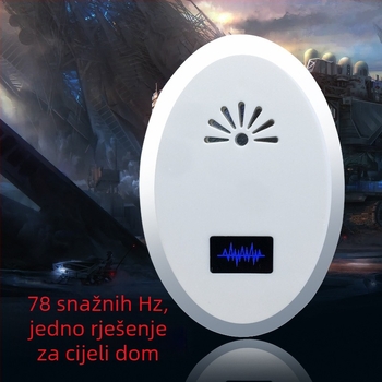 Mišji repelent s digitalnim zaslonom, elektromagnetske valovi, ABS kućište, model 9856522