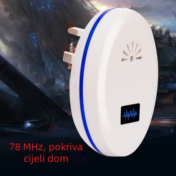 Mišji repelent s digitalnim zaslonom, elektromagnetske valovi, ABS kućište, model 9856522