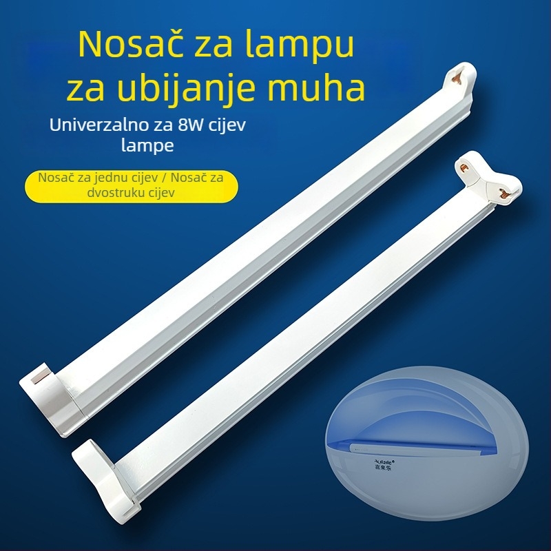 Držač za ljepljivu lampu protiv komaraca i muha, baza s jednim ili dvostrukim držačem cijevi