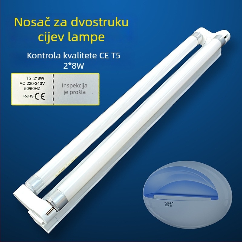 Držač za ljepljivu lampu protiv komaraca i muha, baza s jednim ili dvostrukim držačem cijevi
