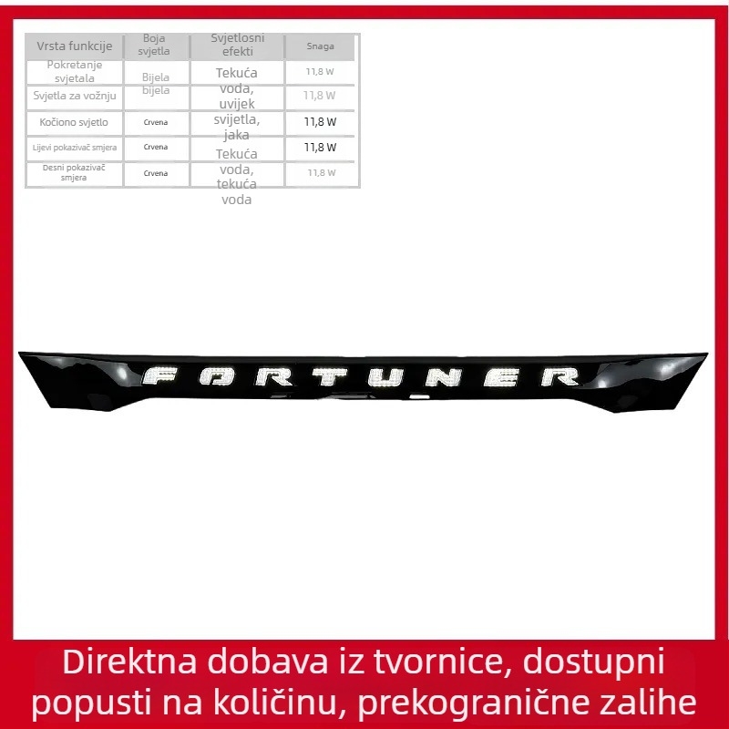 Toyota Fortuner 2012–2015 LED stražnja svjetla
