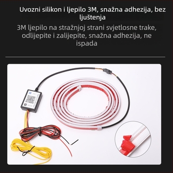 Automobilska LED dnevna svjetla s učinkom promjenjive boje i tekućim svjetlosnim akcentima uz haubu i rešetku hladnjaka